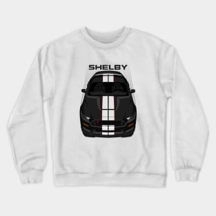 Ford Mustang Shelby GT350R 2015 - 2020 - Black - White Stripes Crewneck Sweatshirt